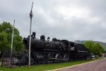 NP 1356 sits on display outside the Northern Pacific Depot 